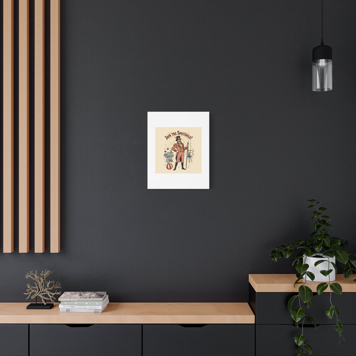 Join the Spectacle Circus Art Print | Matte Canvas, Stretched, Vintage Carnival Design