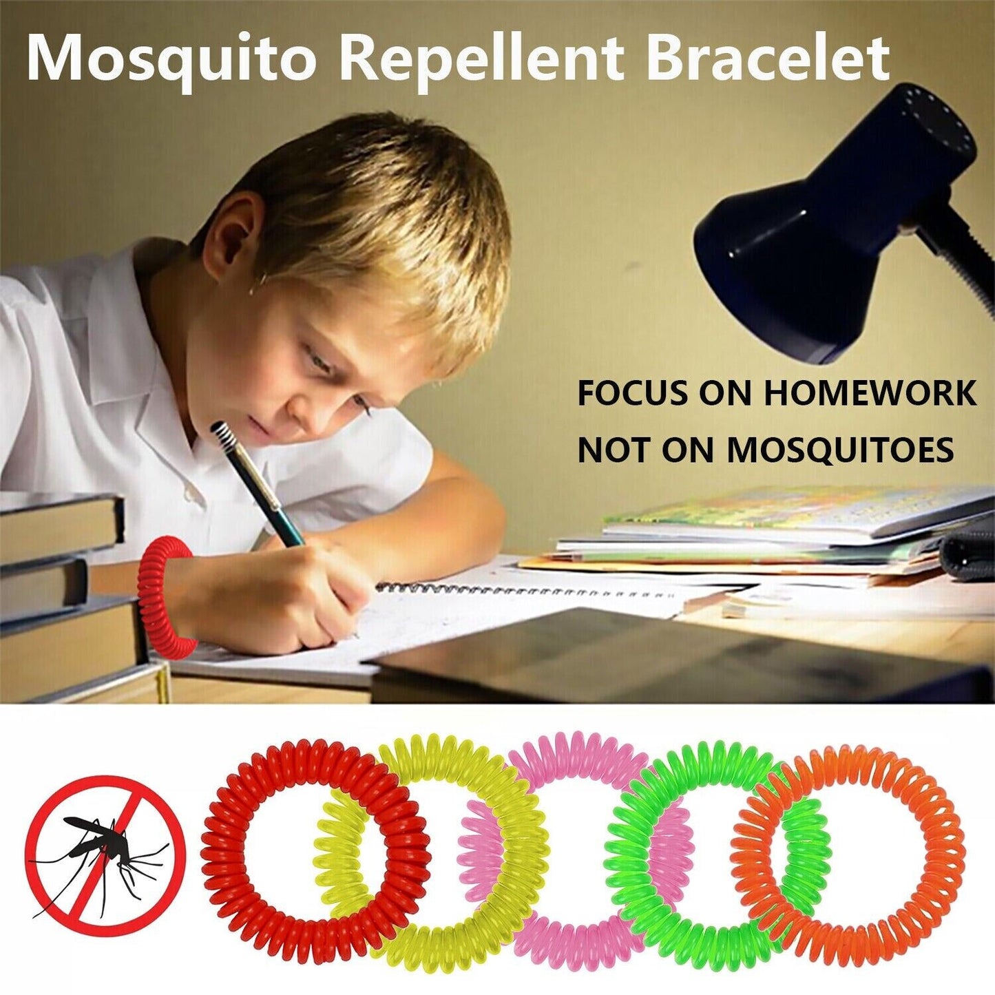 24 Pack Anti Bug Insect Pest Repellent Bracelet Wrist Band Natural Protection US