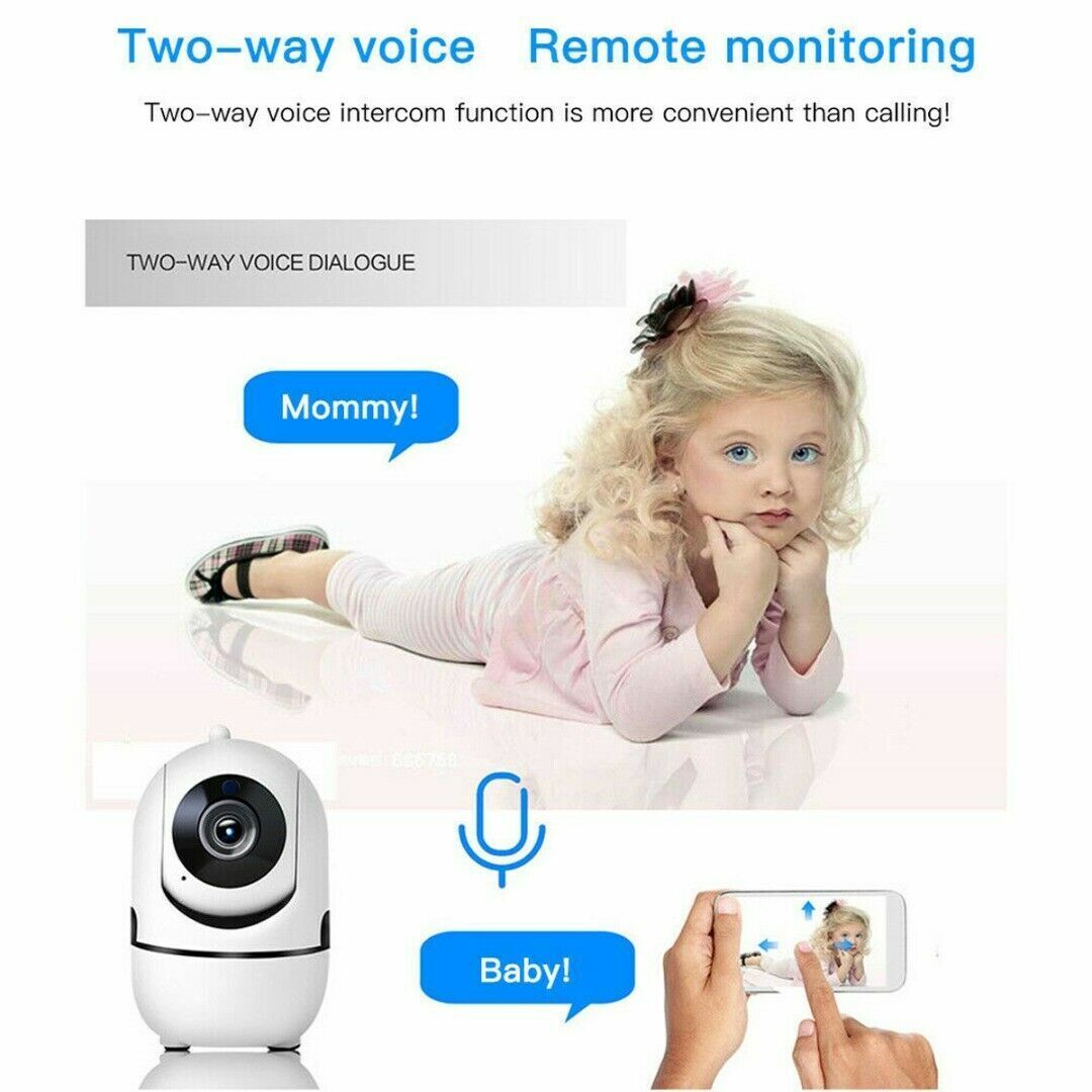 1080P WiFi Wireless Indoor Home Security Camera Night Vision Baby Pet Monitor