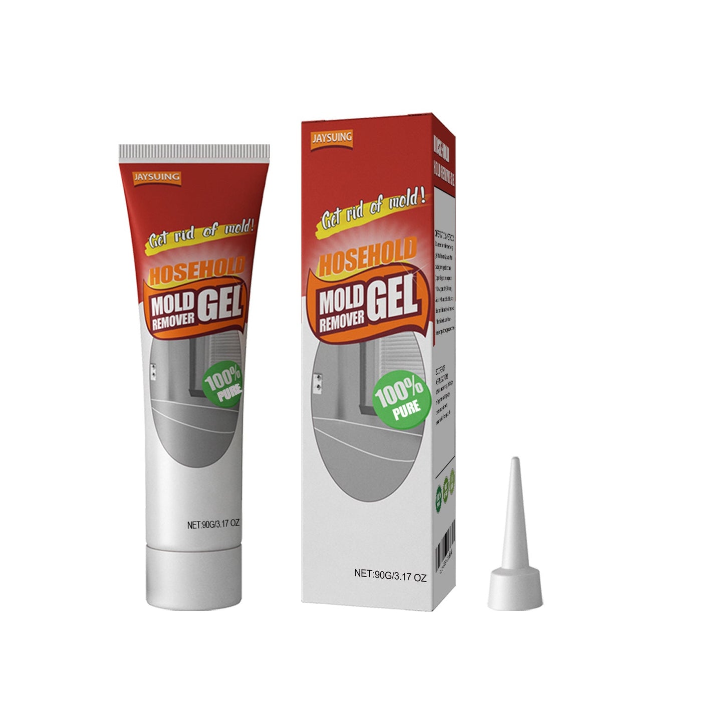 Wall Mold Removal Gel, Wall Wall Bathroom Kitchen White Mold Removal Gel