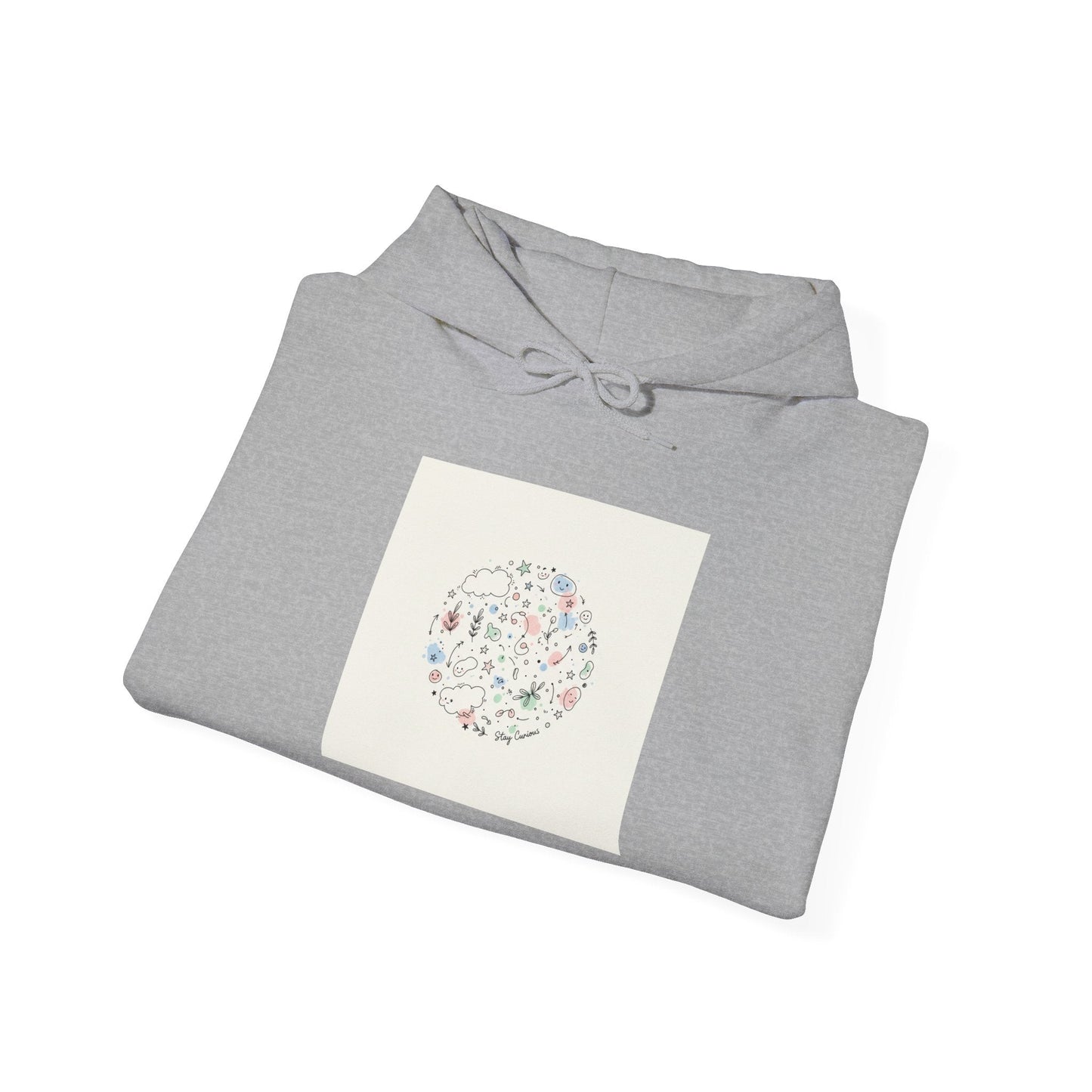 Minimal Hand-Drawn Doodle Circle Hoodie | Sketch Art, Line Drawing