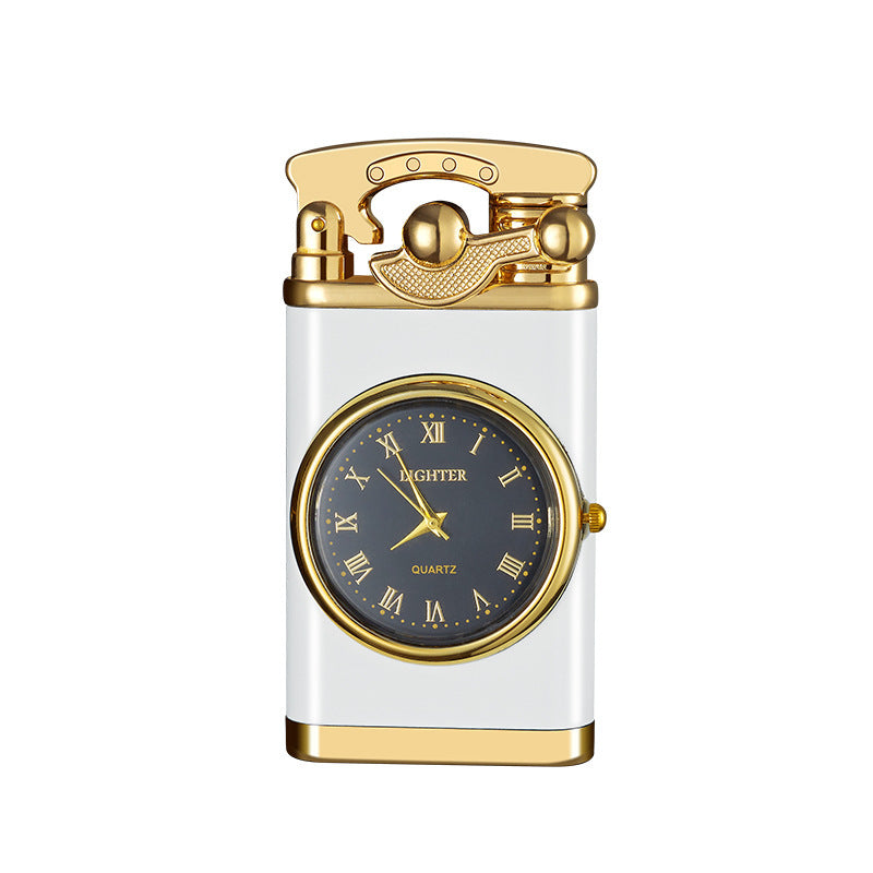 Multi functional electronic watch cigarette lighter integrated into one machine, versatile men's gift lighter