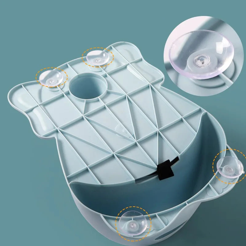 Baby shower basin with shower seat foldable bathtub bathtub dedicated shower bench with backrest and anti slip bath pad