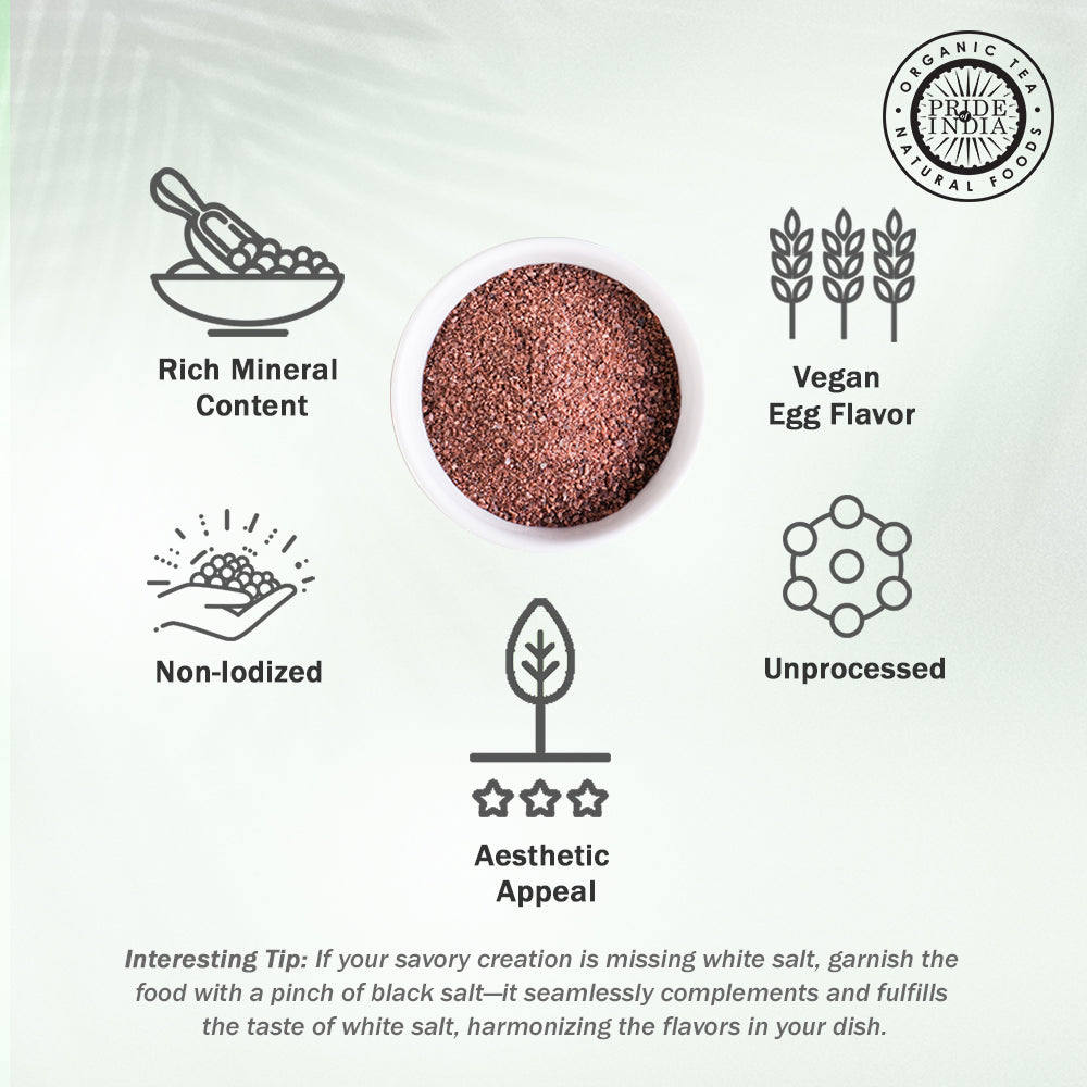 Himalayan Black Rock Salt (Kala Namak) - Fine Grind