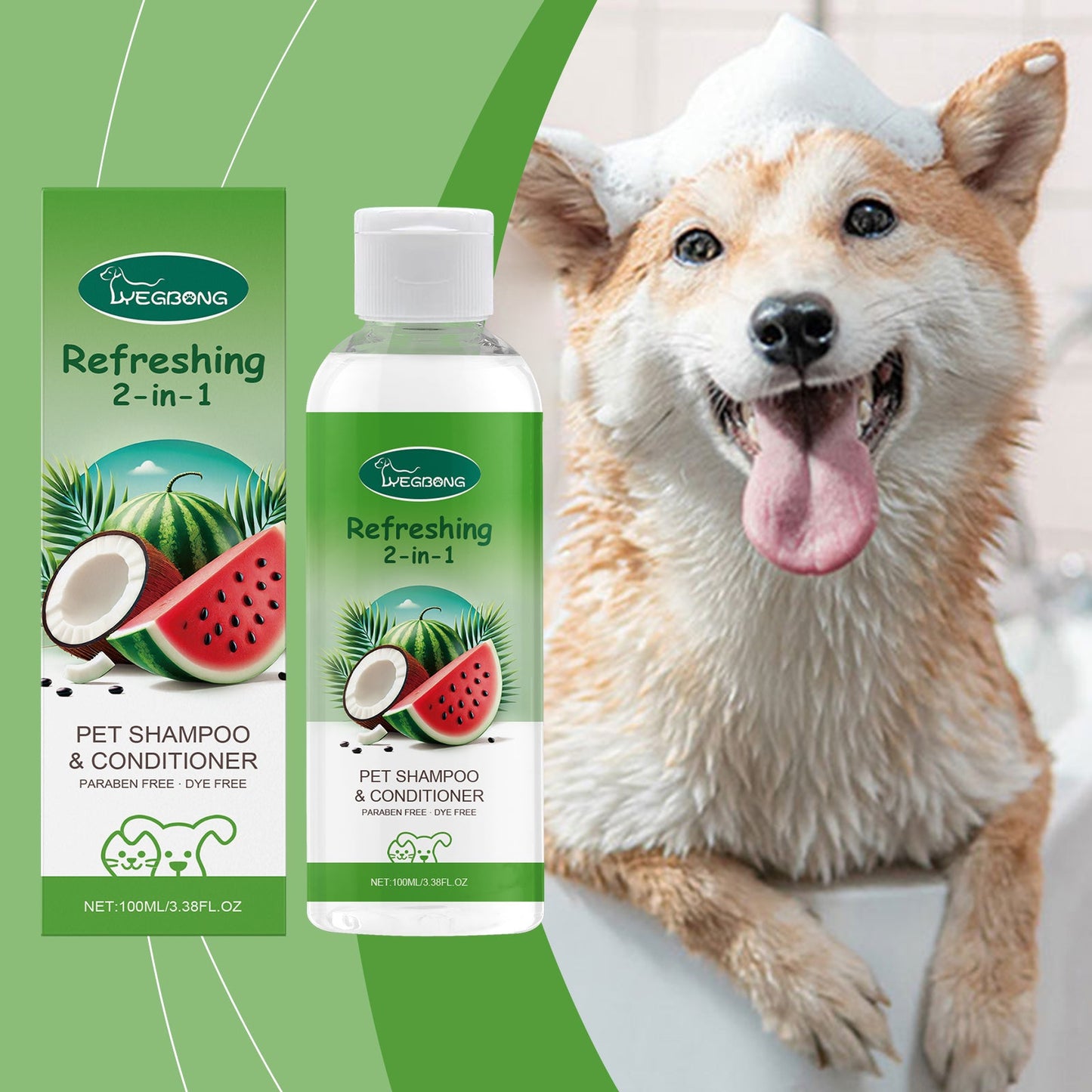 Pet Wash & Care 2-In-1 Dog & Cat Stay Fragrant Body Wash Pet Hair Cleaning Body Wash