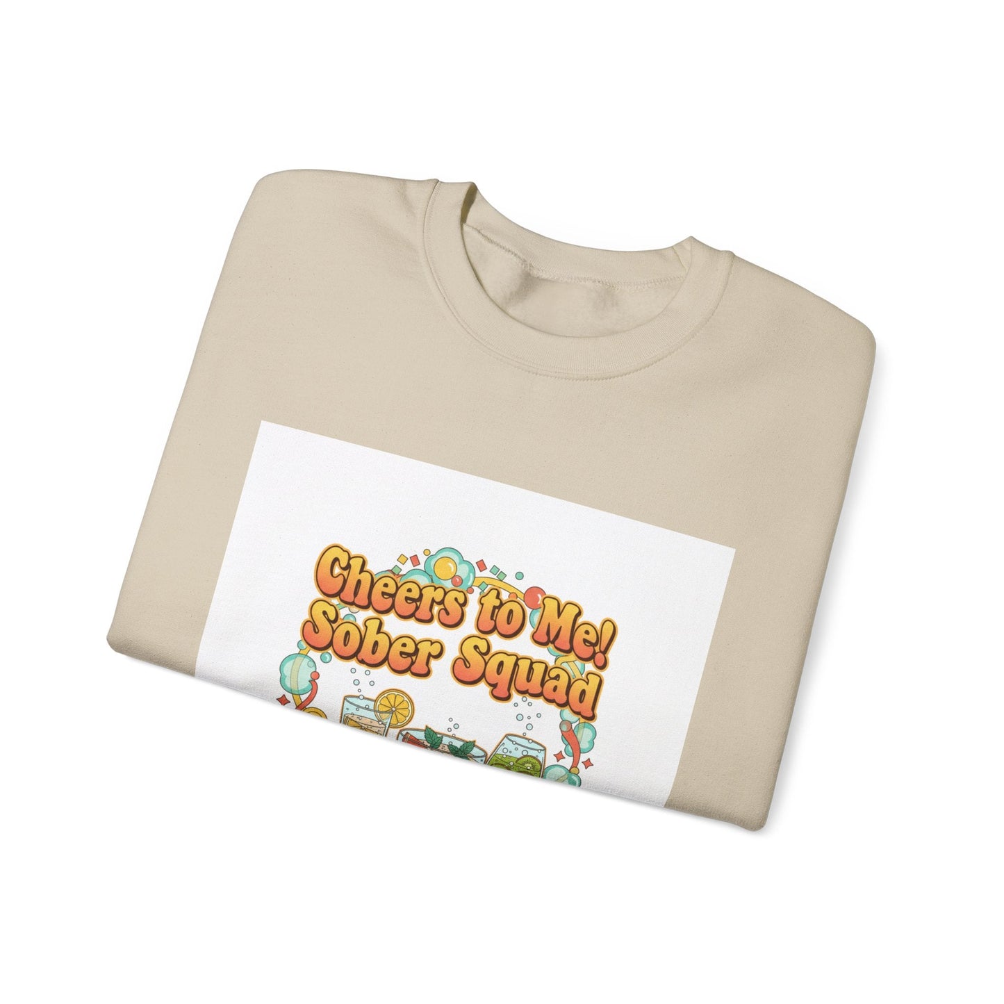 Cheers to Me Sober Squad Sweatshirt | Dry January, Sober Curious Mocktail