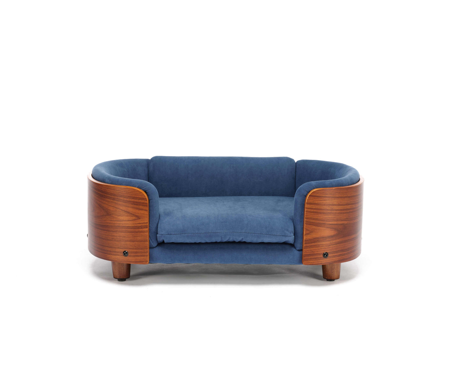 Scandinavian Style Elevated Dog Bed Pet Sofa with Solid Wood Legs and