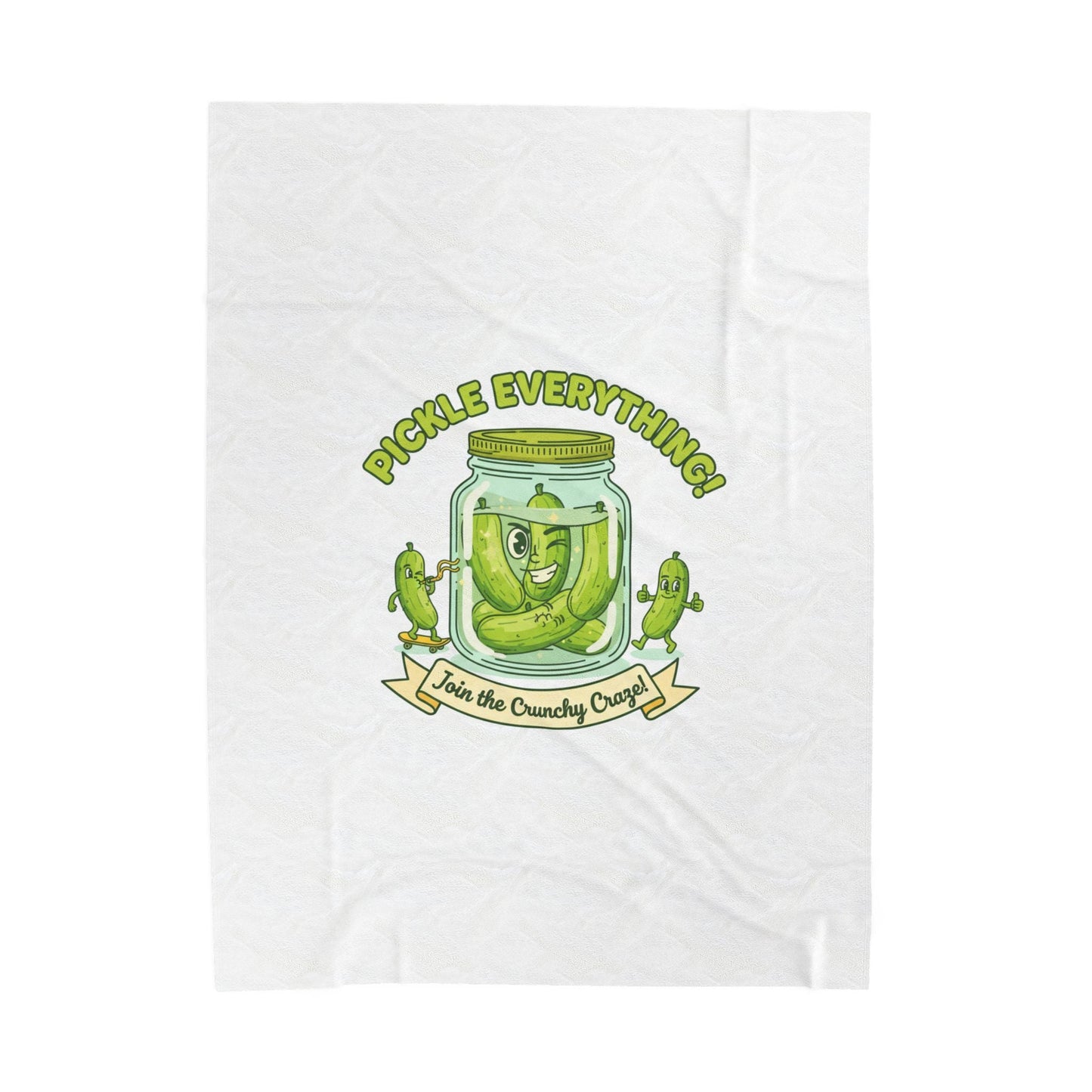 Pickle Everything Jar Design Plush Blanket | Brine Design, Pickle Lover