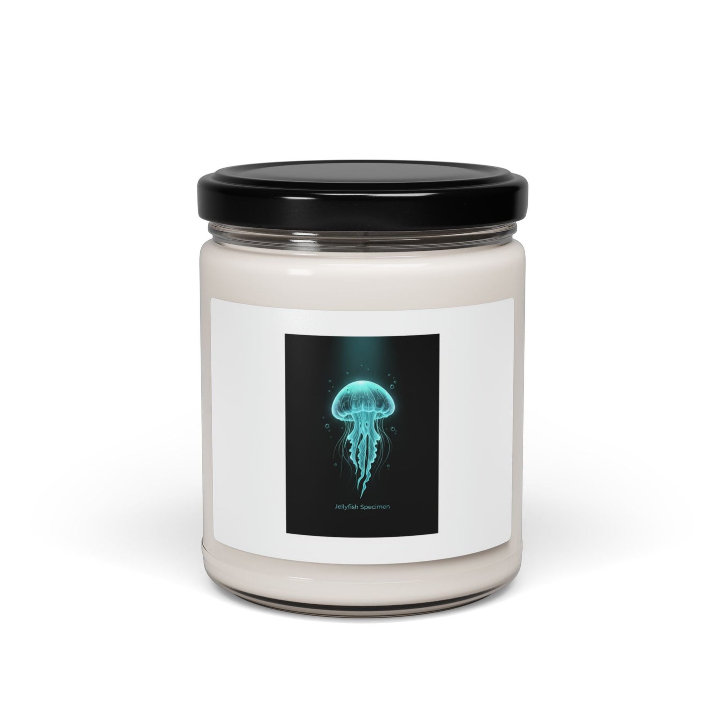 Bioluminescent Jellyfish Candle | Scented Soy Candle, Neon Deep Sea Aesthetic