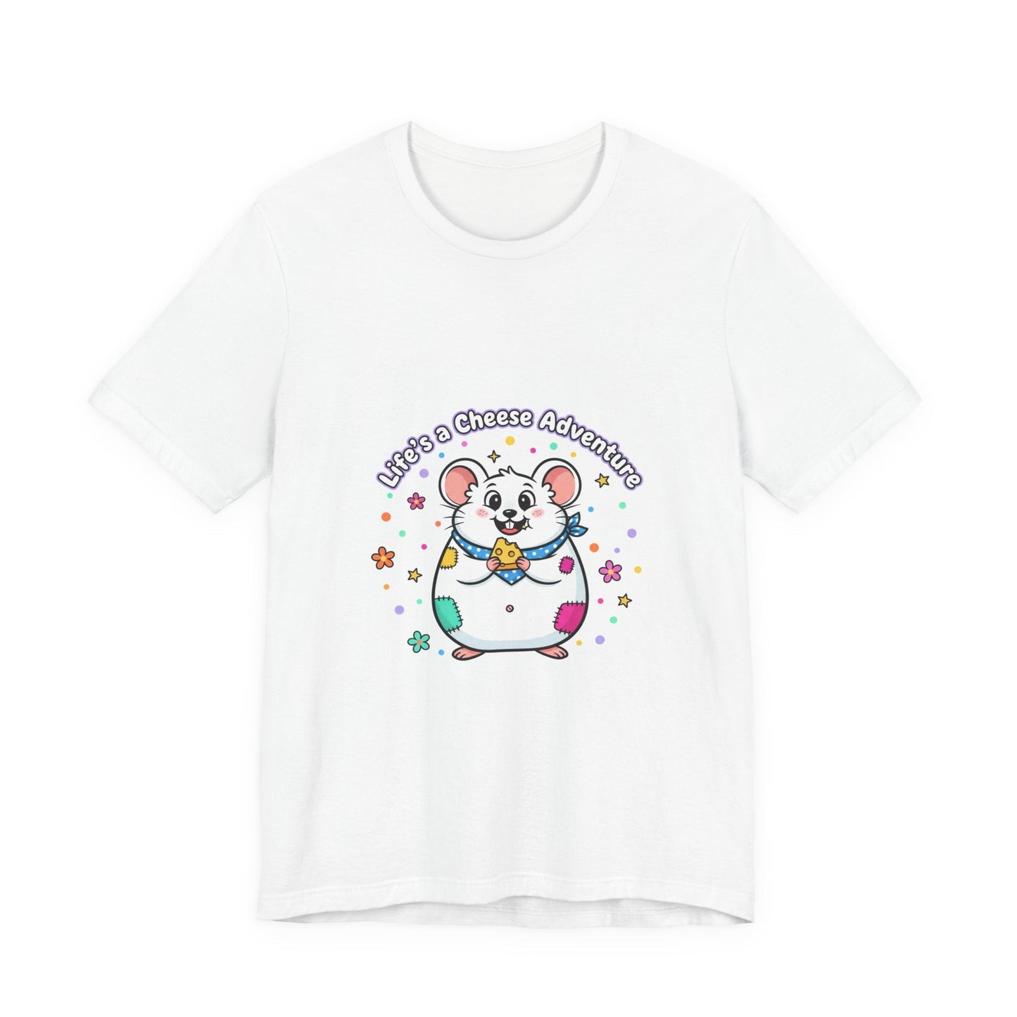 Cheese Adventure Mouse Tee | Rodent-core, quirky animal design