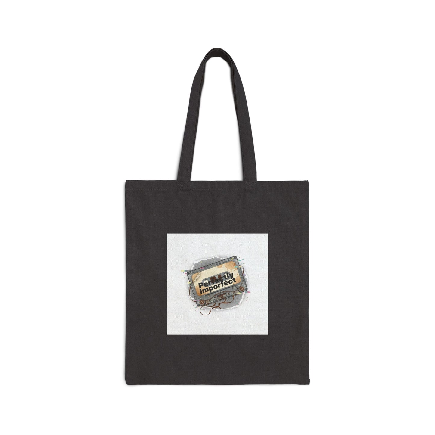 Glitch Tape Graphic Tote | Analog Error retro-tech, VHS static