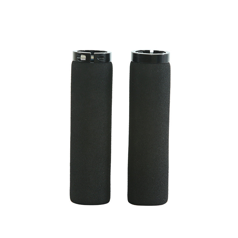Bicycle Sponge Handle Cover Unilateral Bilateral Locking Mountain Bike Grip Non-Slip Sweat-Absorbing Foam Cotton Handle Gloves