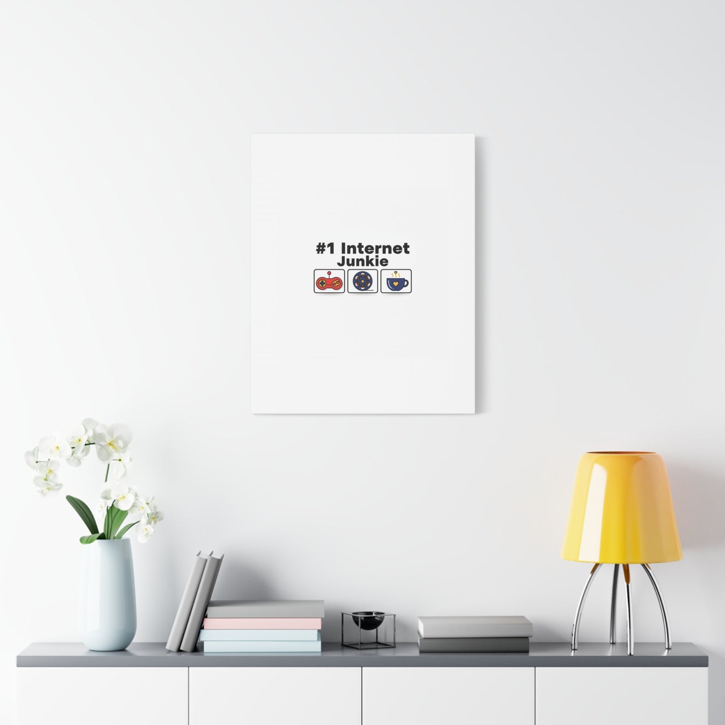 #1 Internet Junkie Matte Canvas | Top-List Ranking Poster
