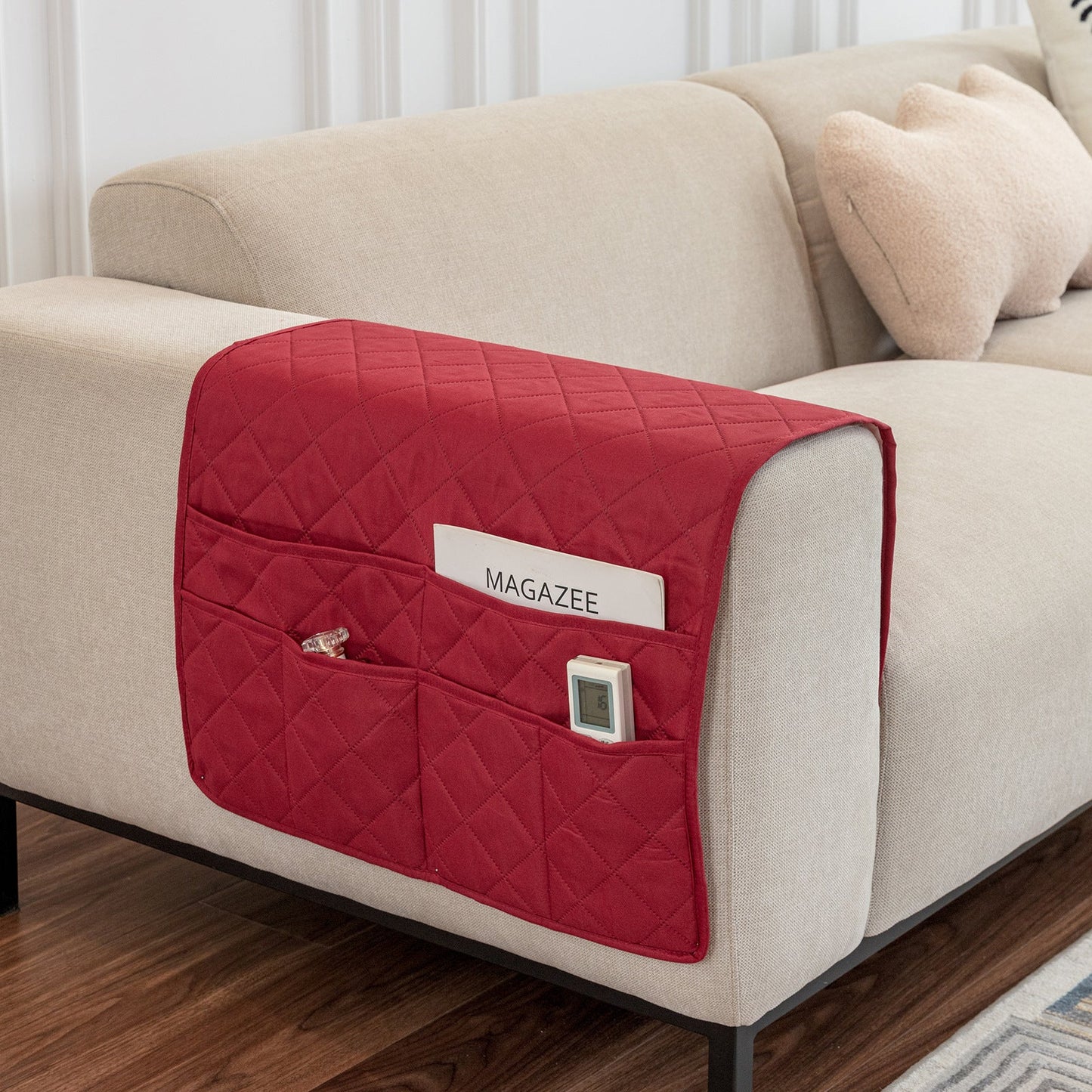 With Storage Pocket Sofa Hand Towel Magazine Management Bag