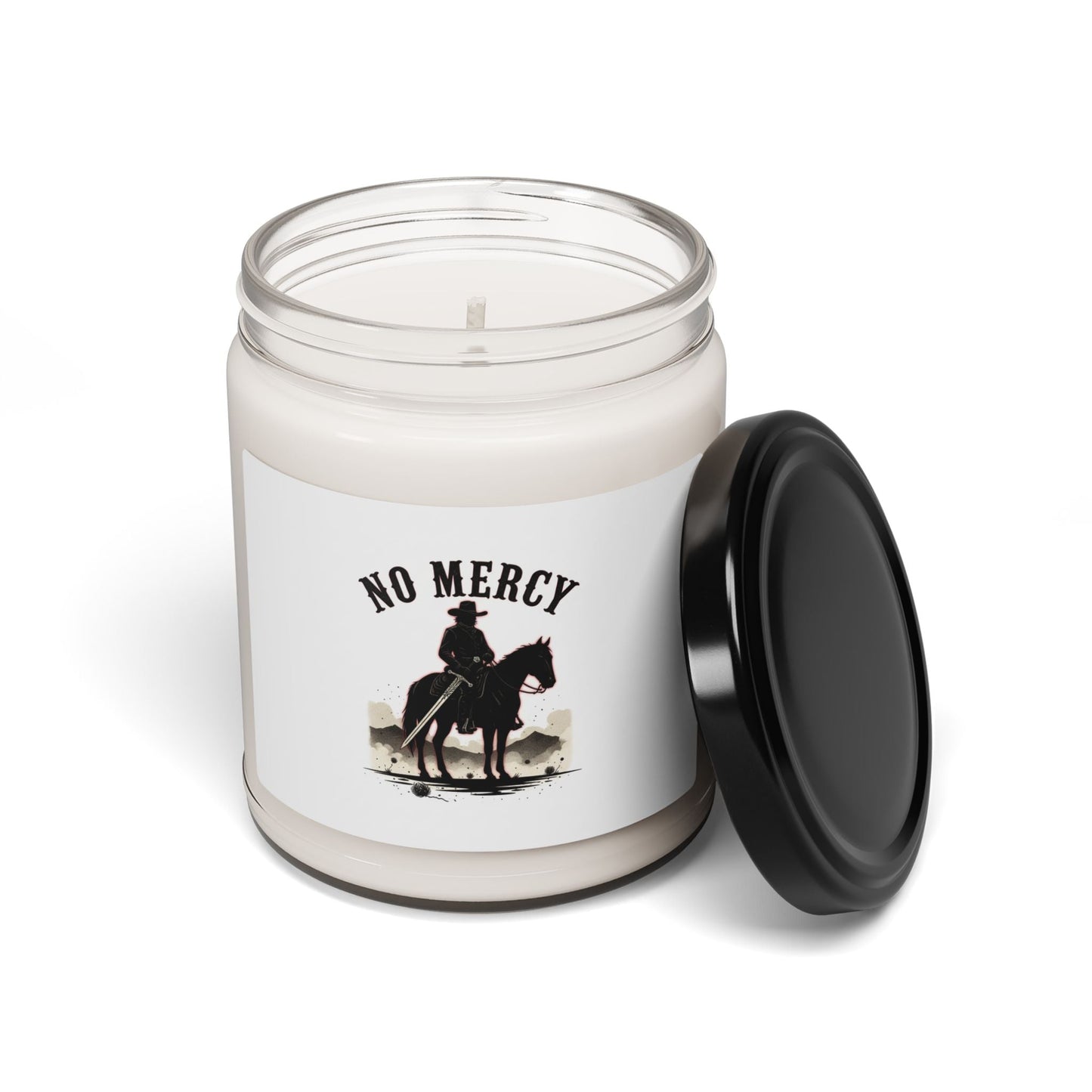 No Mercy Cowboy Skull Candle, Soy Candle | Western-Gothic, Desert Noir Scent