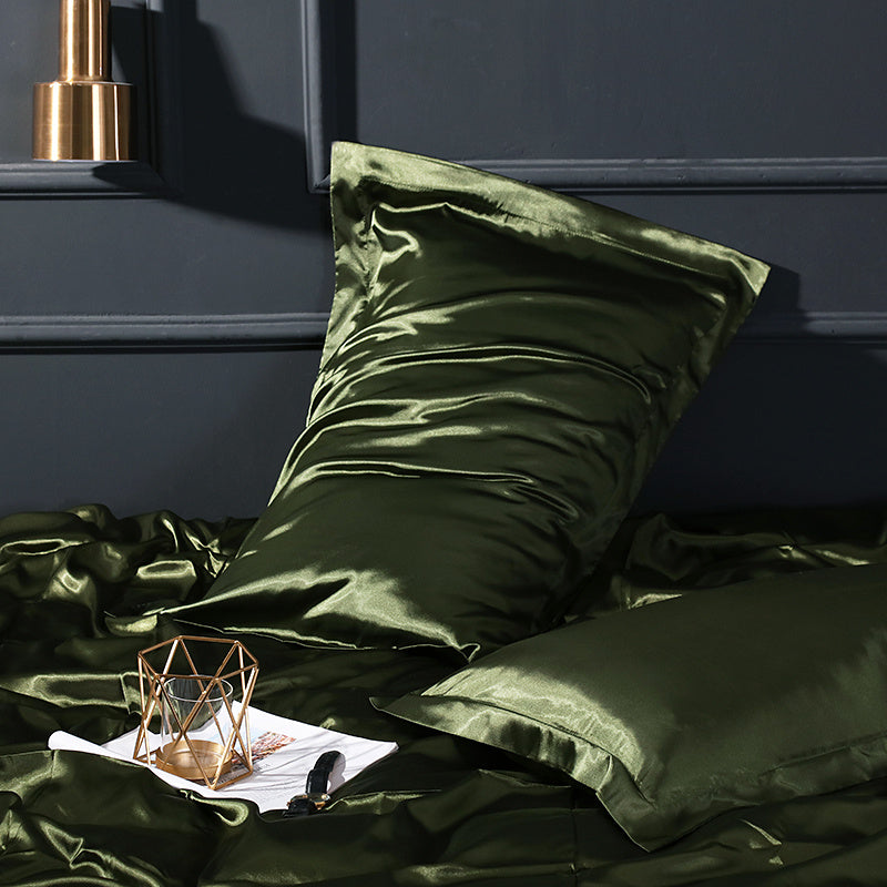 Solid color pillow cover