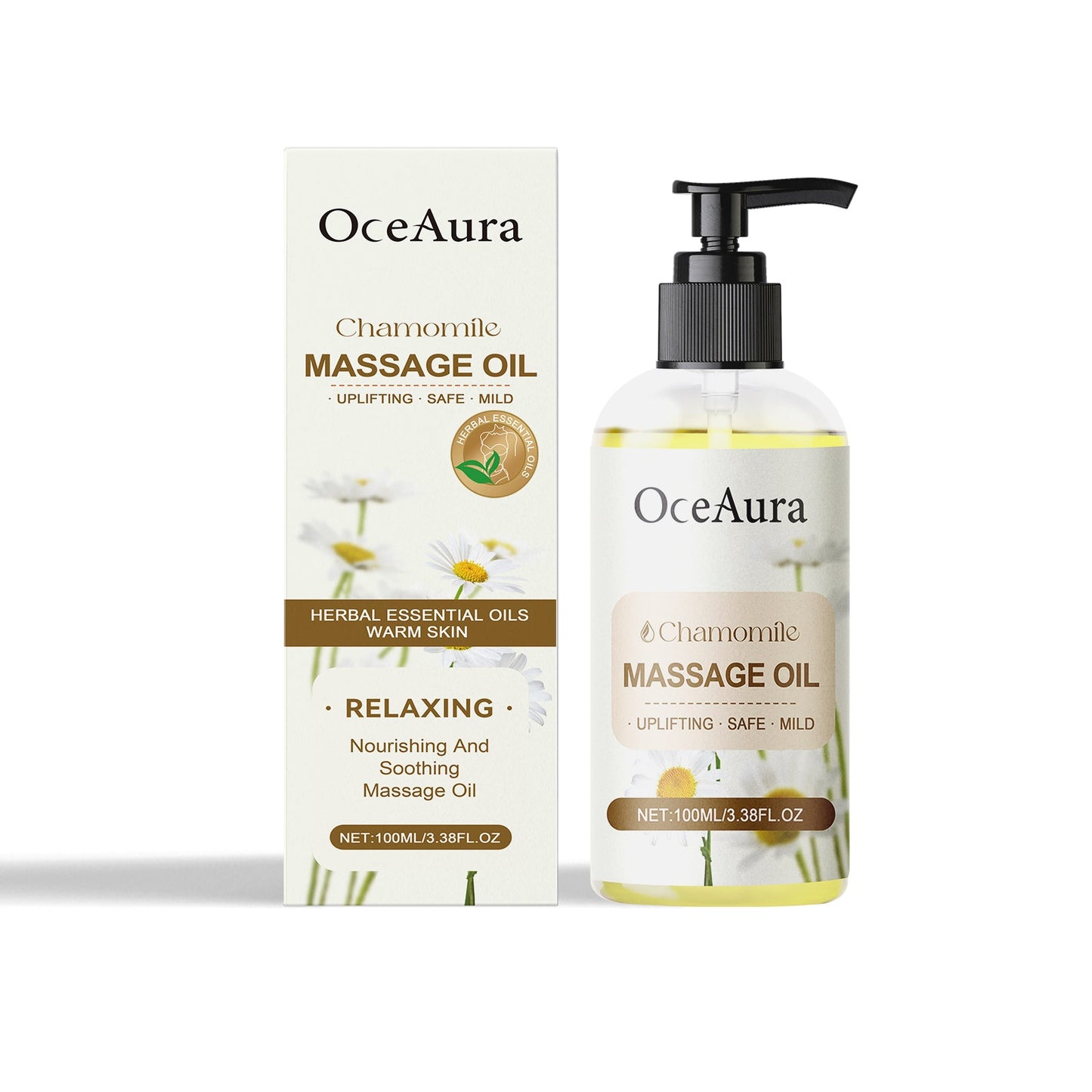 Chamomile Body Essential Oil Hydrating And Moisturizing Body Moisturizing Massage Essential Oil For Long-Lasting Moisturizing