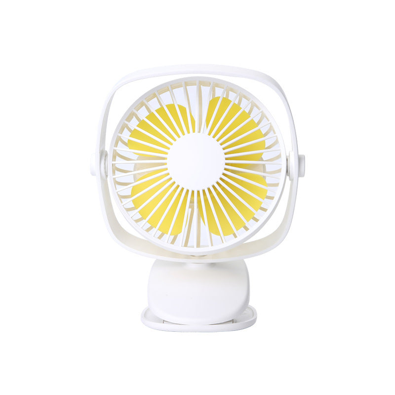 Clip Fan Mini Mute Desktop Desktop Small Fan Stroller Student Dormitory USB Charging Fan