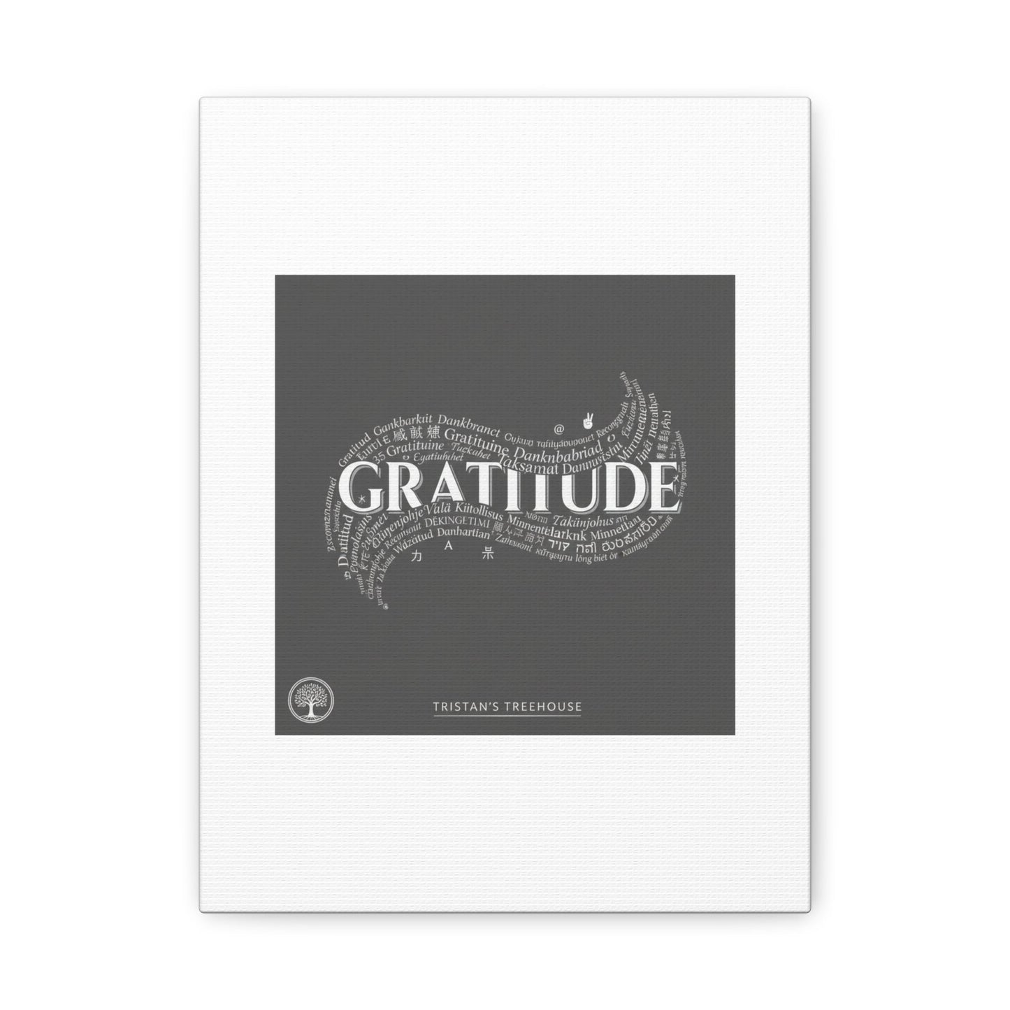 Gratitude Wall Art Matte Canvas | Tiny Treats, sweet uplifting print