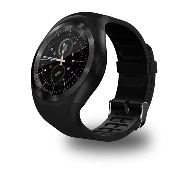 Bluetooth Y1 Smart Watch Relogio Android SmartWatch Phone Call GSM Sim Remote Camera Information Display Sports Pedometer