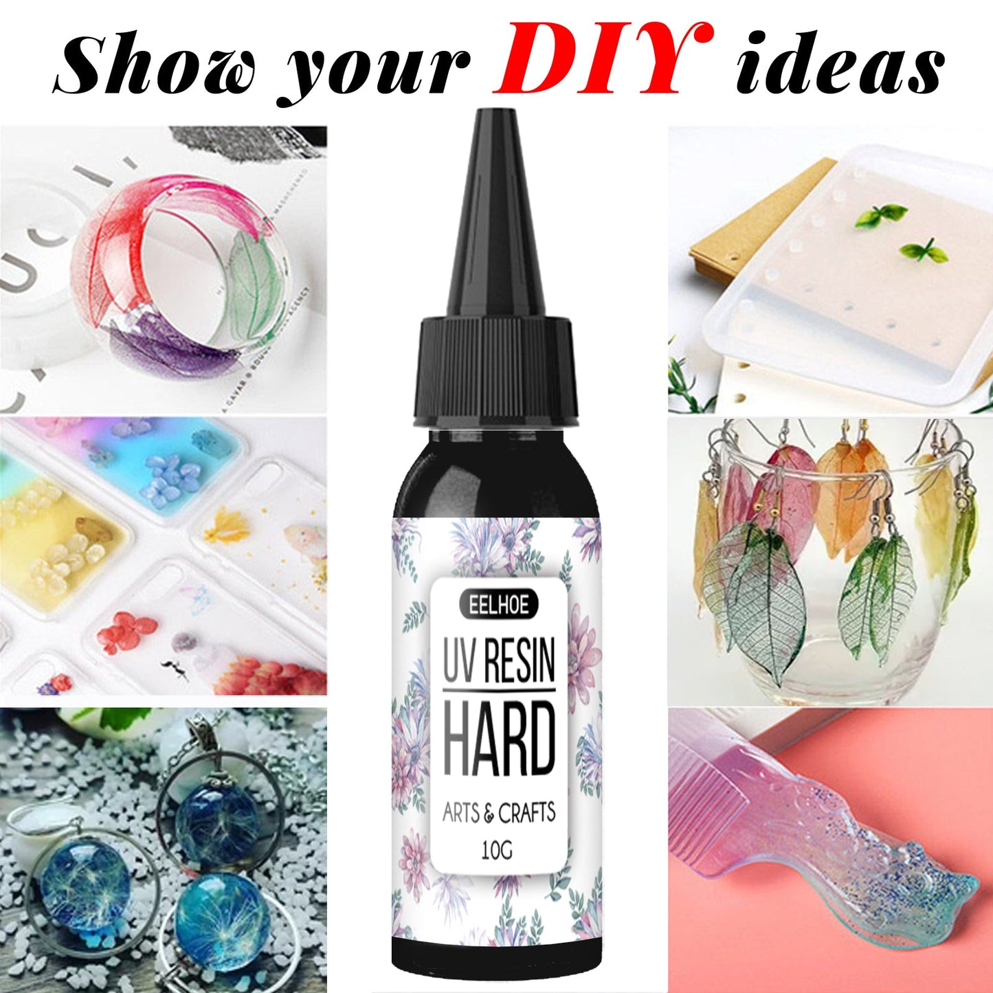 Uv Resin Glue Flower Acrylic Ceramic Adhesive Uv Manual Diy Curing Adhesive