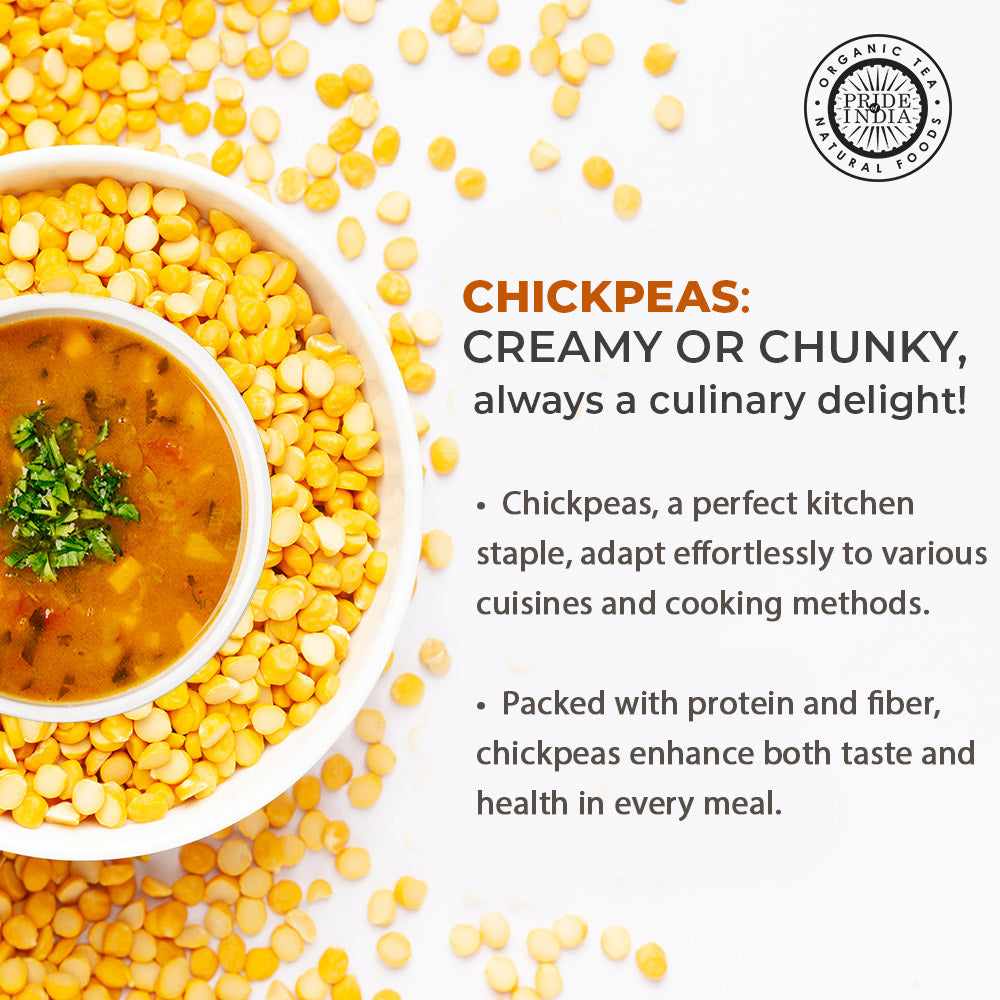 Indian Split Yellow Chickpea Lentils - Protein & Fiber Rich Chana Dal Jar