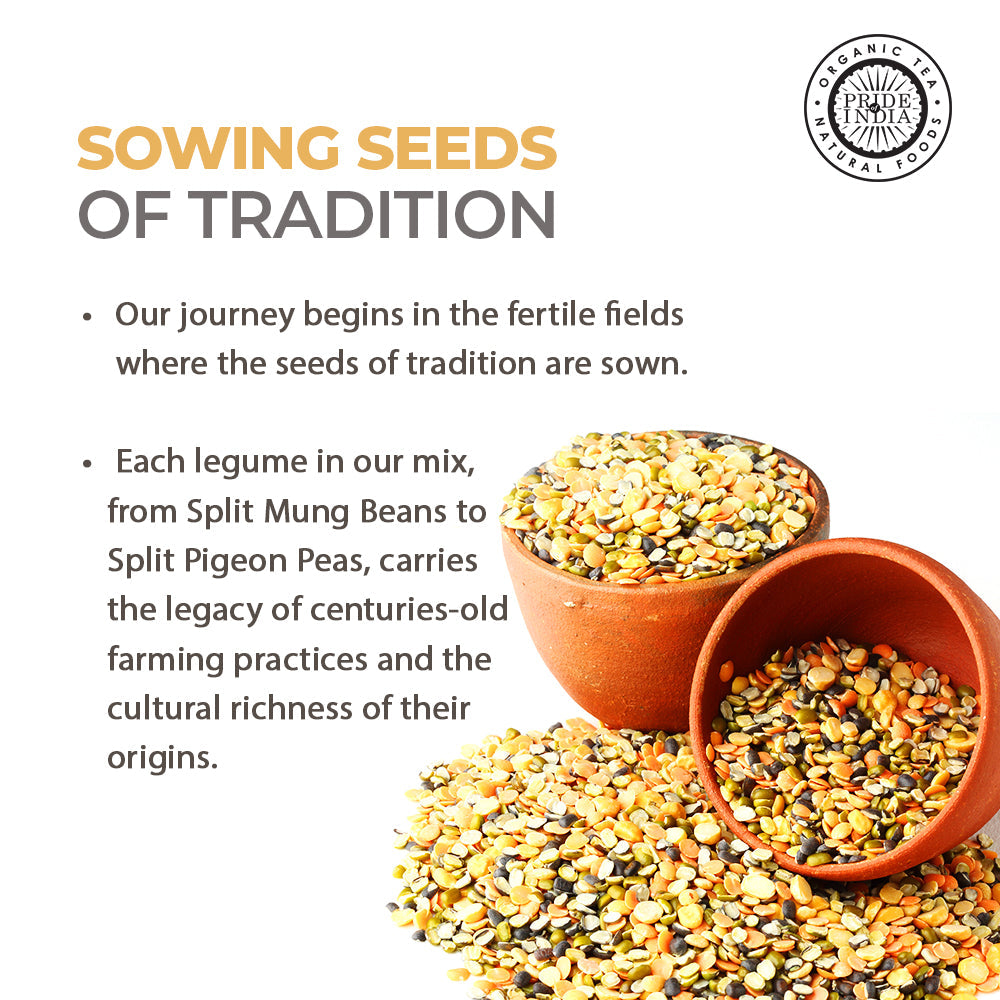 Indian Bean & Lentil Superfood - Five Delicious Panchratna Dal Mixed Jar