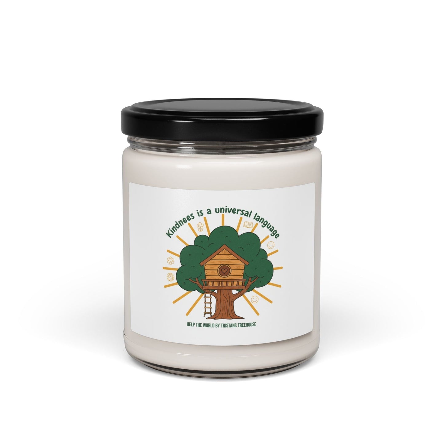 Kindness is a Universal Language Soy Candle, Eco Humor, Sustainable Living