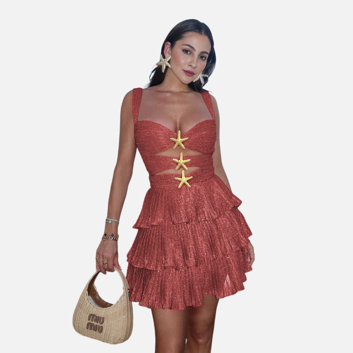 A-shaped cake skirt one-piece beach set sexy one-piece