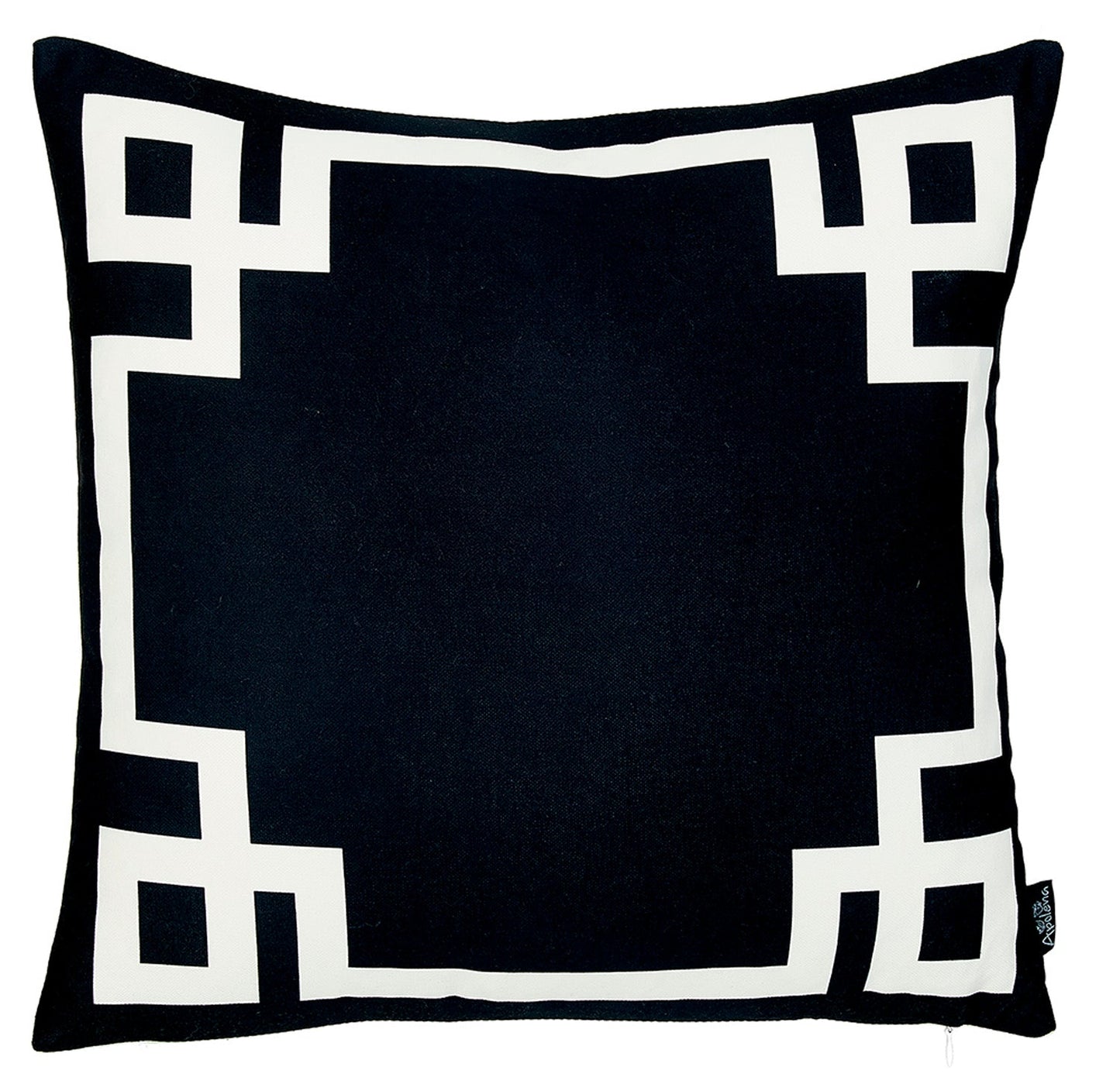 Geometric Black&White Square Decorative Throw Pillow Cover & Insert
