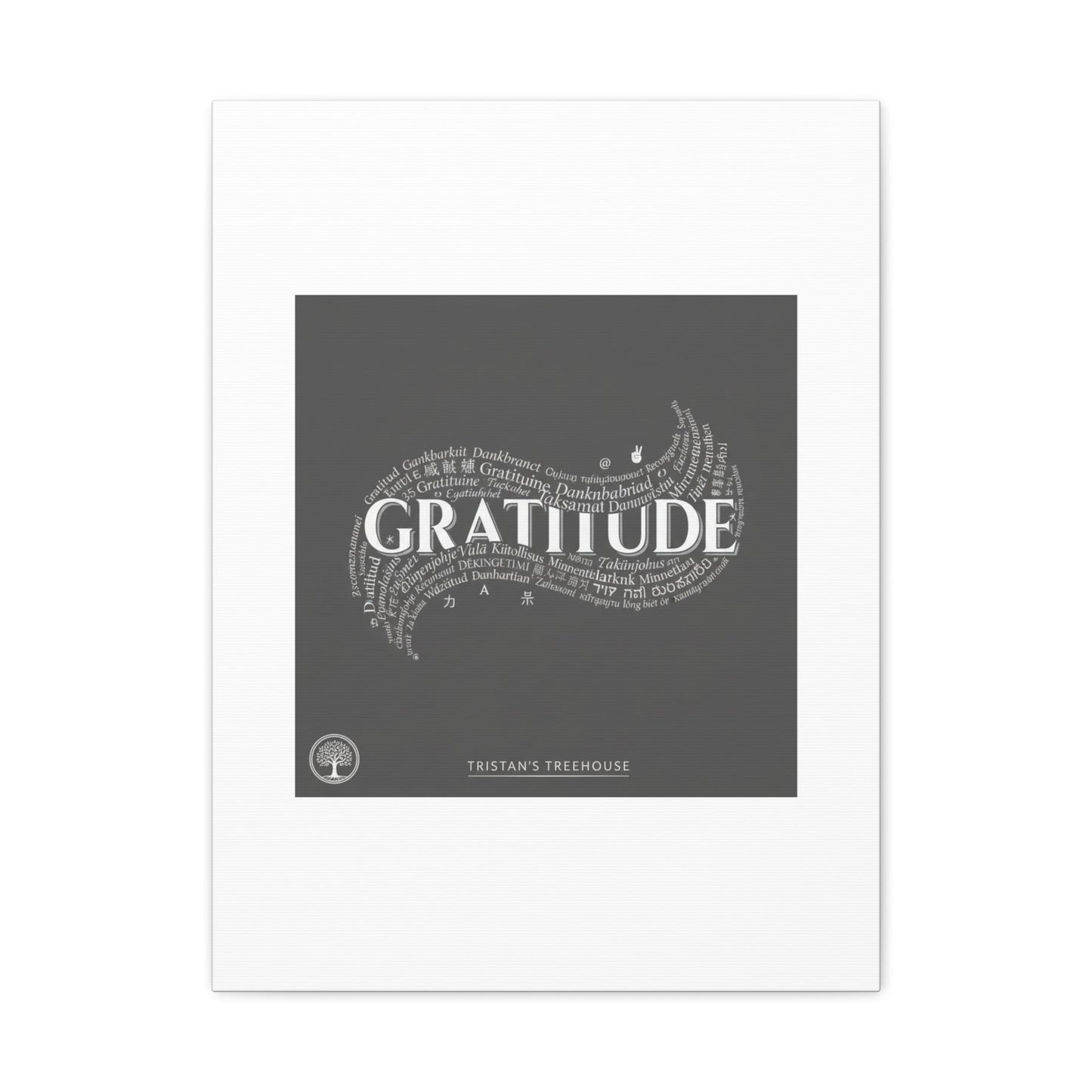 Gratitude Wall Art Matte Canvas | Tiny Treats, sweet uplifting print