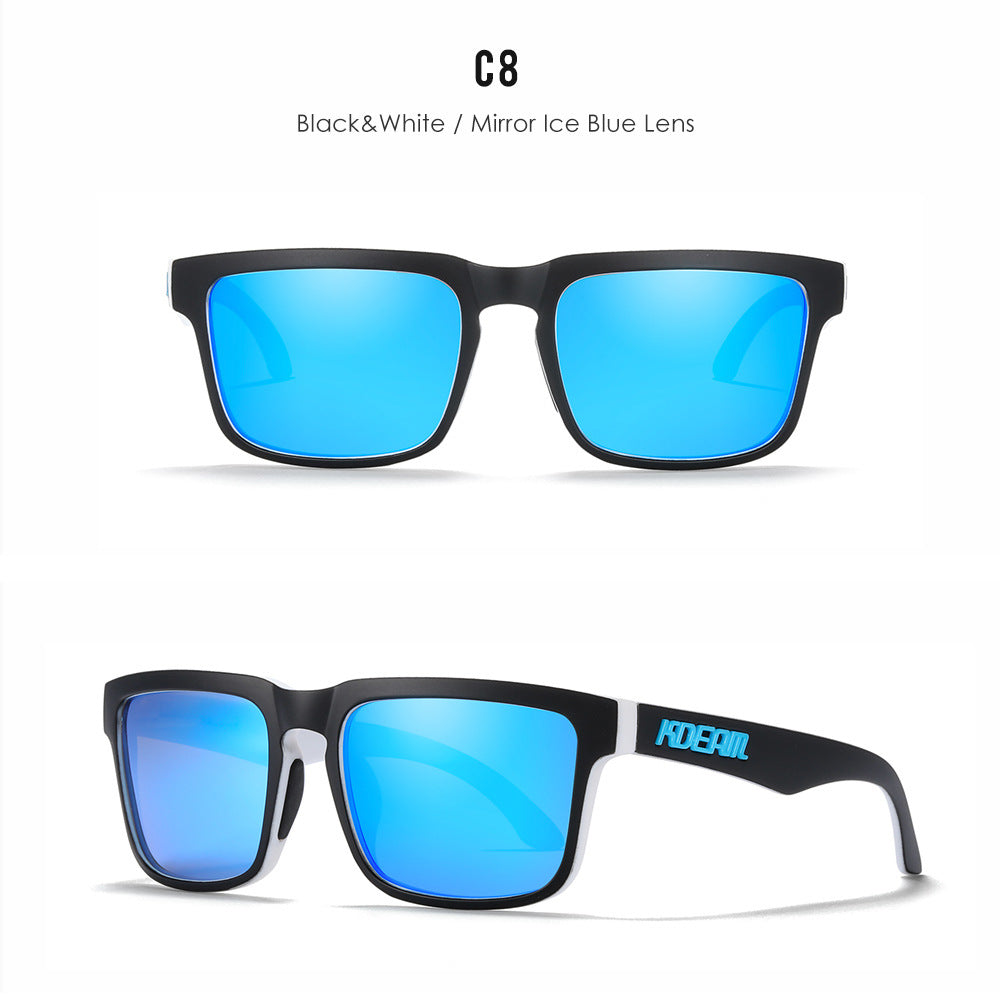 Classic polarized sunglasses for men and women ultra light driving glasses colorful real film sunglasses