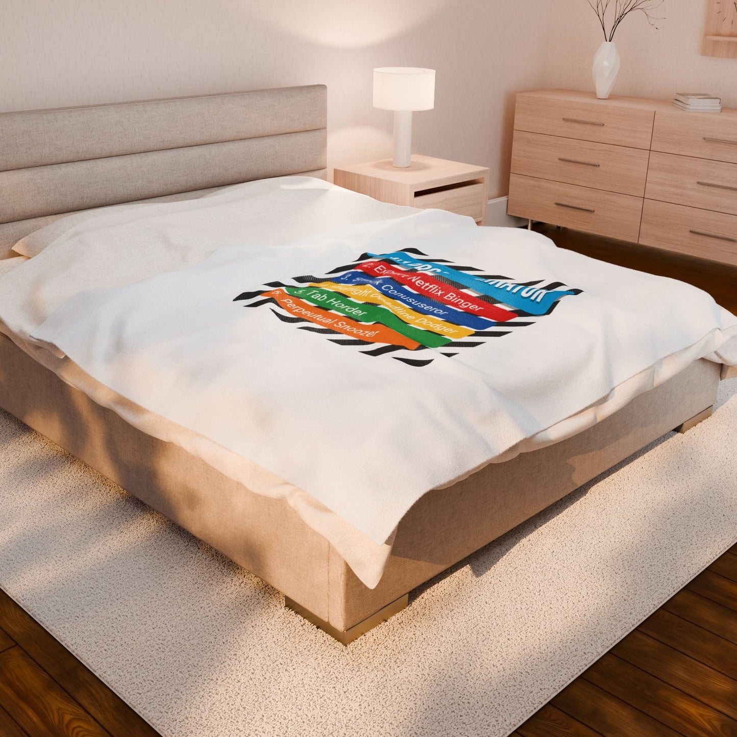 #1 Procrastinator Velveteen Plush Blanket | Top-List Ranking Graphic