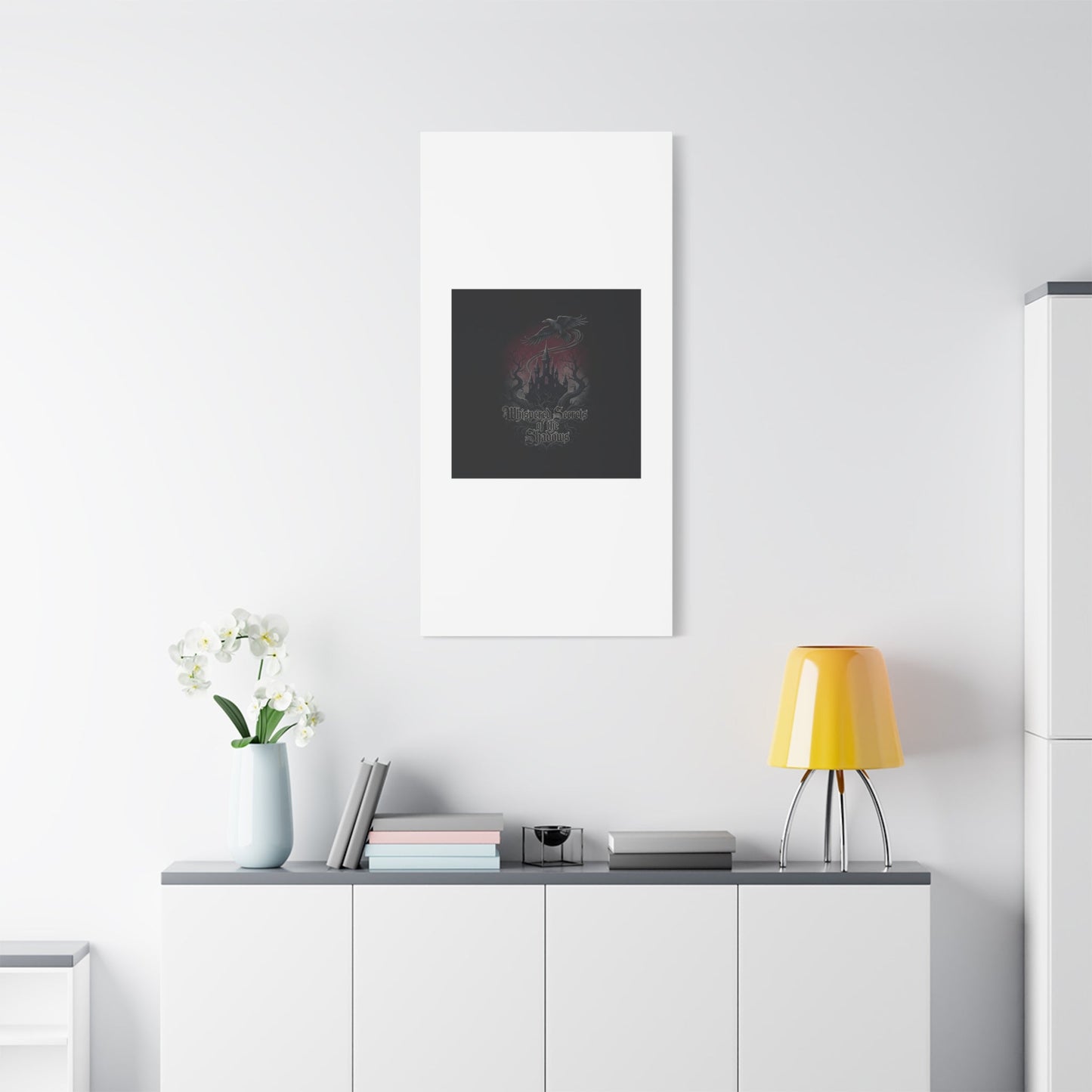 Whispered Secrets of the Shadows Castle Wall Art, Matte Canvas | Gothic Medieval Decor