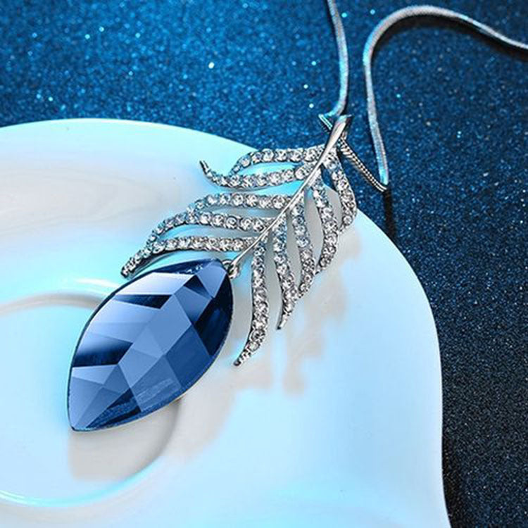 Crystal tassel necklace clothing accessories