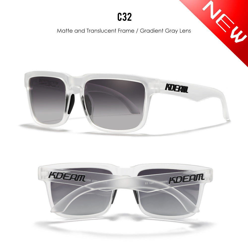 Classic polarized sunglasses for men and women ultra light driving glasses colorful real film sunglasses