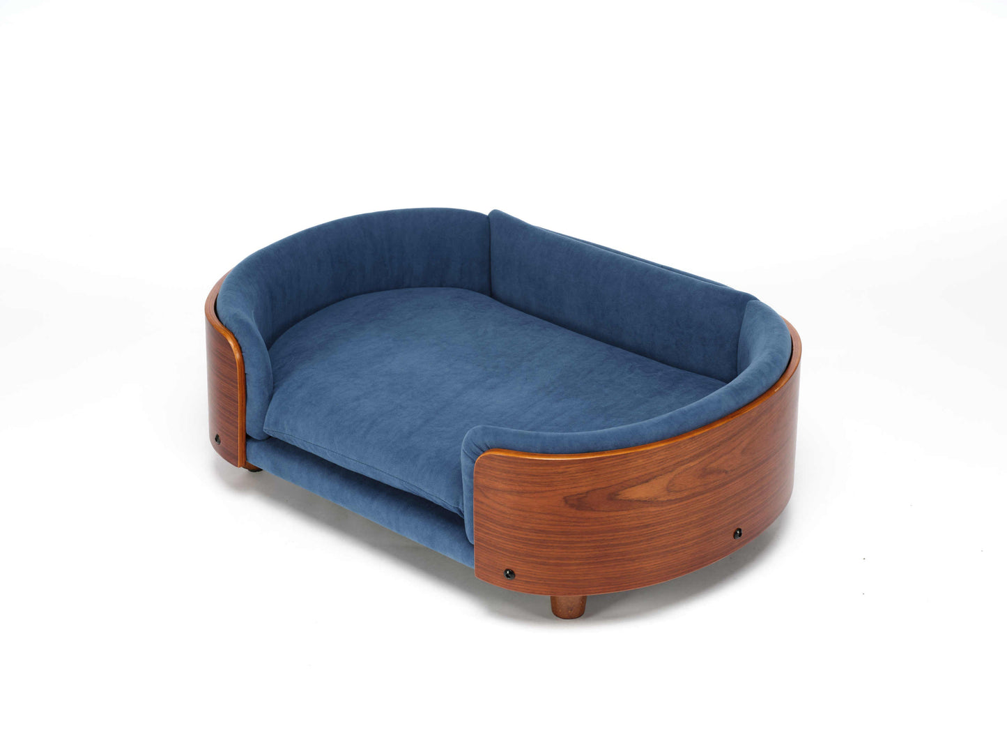 Scandinavian Style Elevated Dog Bed Pet Sofa with Solid Wood Legs and