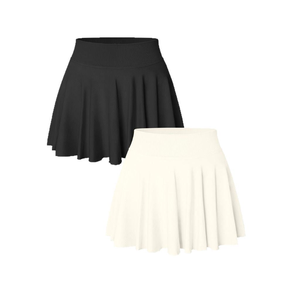 Tennis skirt elastic quick drying with pockets fitness skirt sports skirt yoga skirt