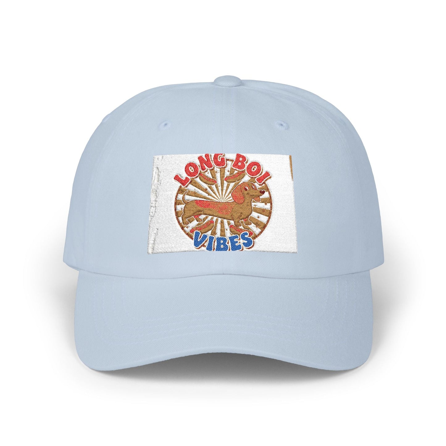 Funny Weiner Dog Meme Classic Dad Cap — Long Boy Graphic