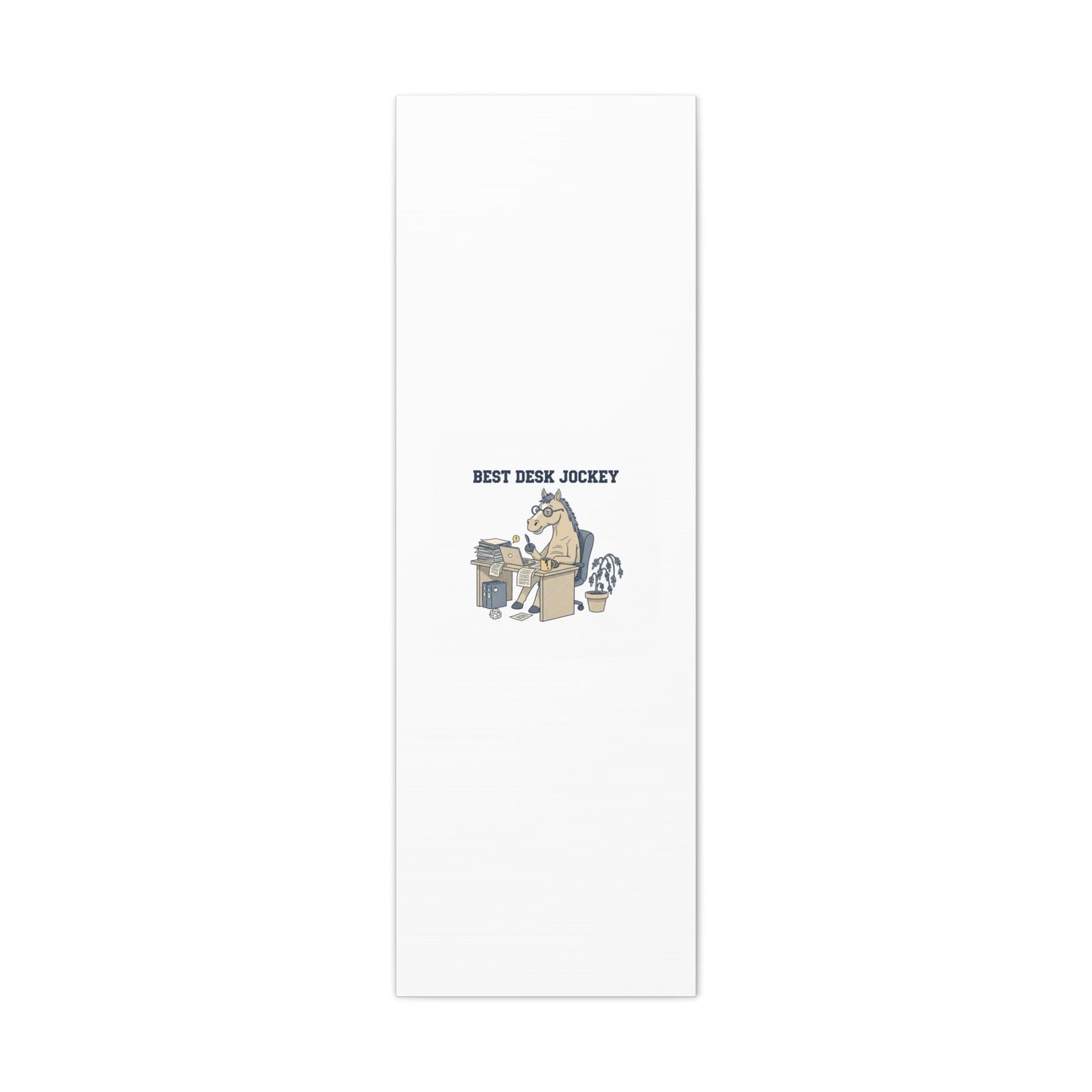 Best Desk Jockey Canvas, Workhorse Office Art | Corporate Burnout Parody
