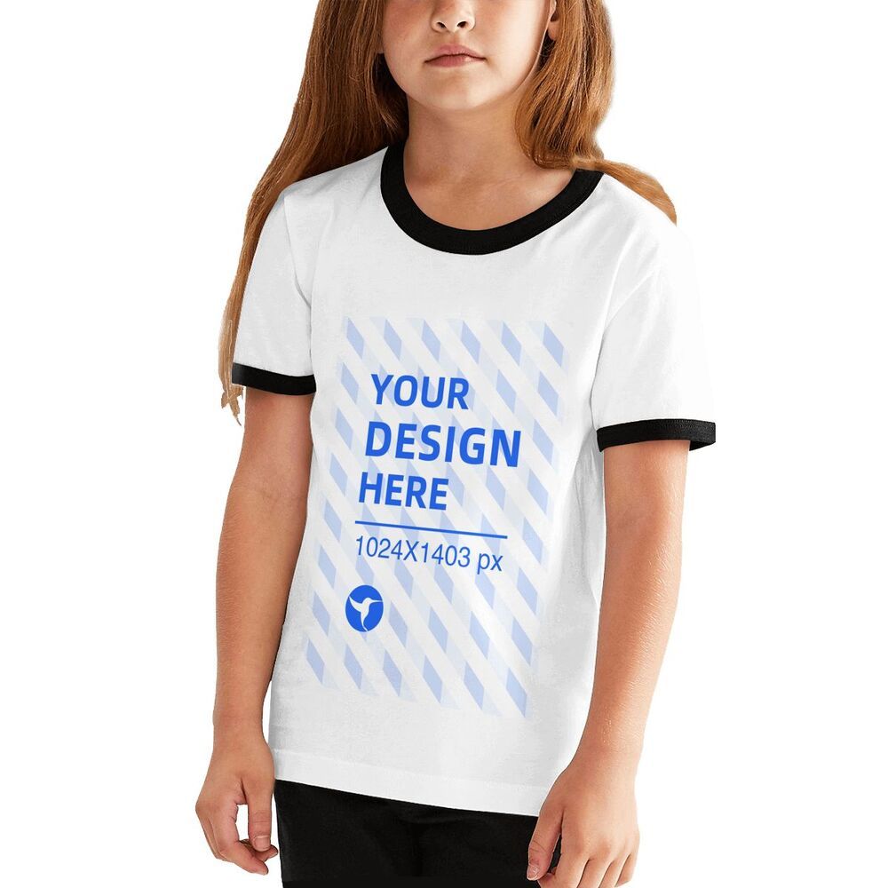 Create Your Own Loose Youth Contrast Short Sleeve T-Shirt