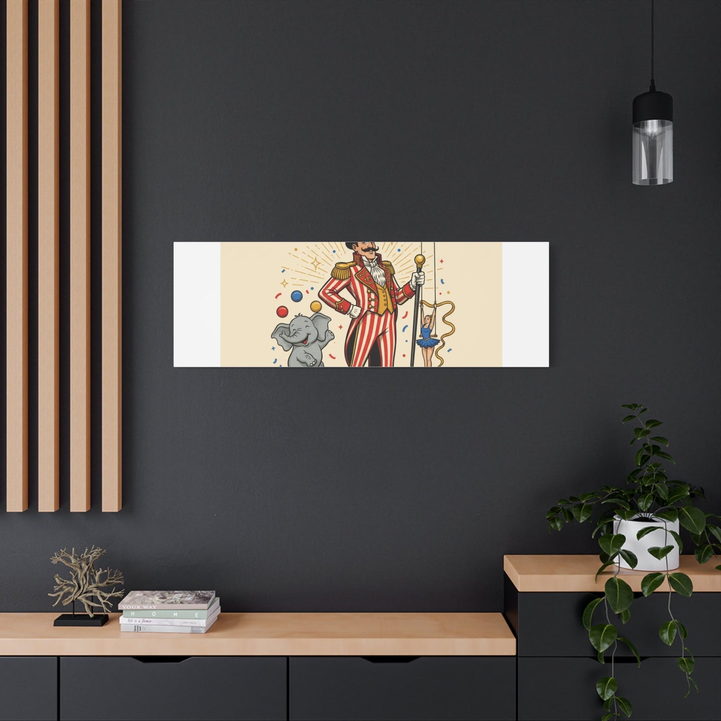 Join the Spectacle Circus Art Print | Matte Canvas, Stretched, Vintage Carnival Design