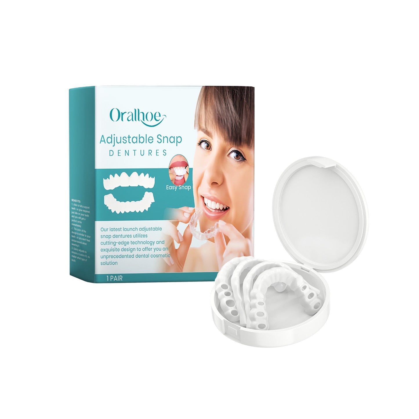 Adjustable Buckle Dentures, Comfortable Adjustable Dentures To Fit The Mouth Chewing Force And Fit The Teeth