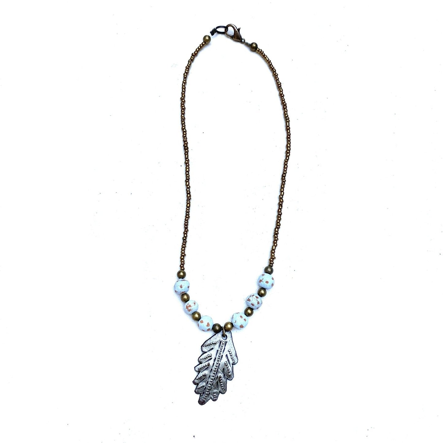 Metal Leaf Necklace