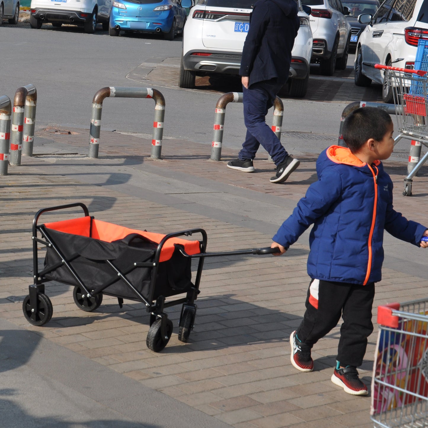 Folding Wagon Garden Shopping Beach Cart