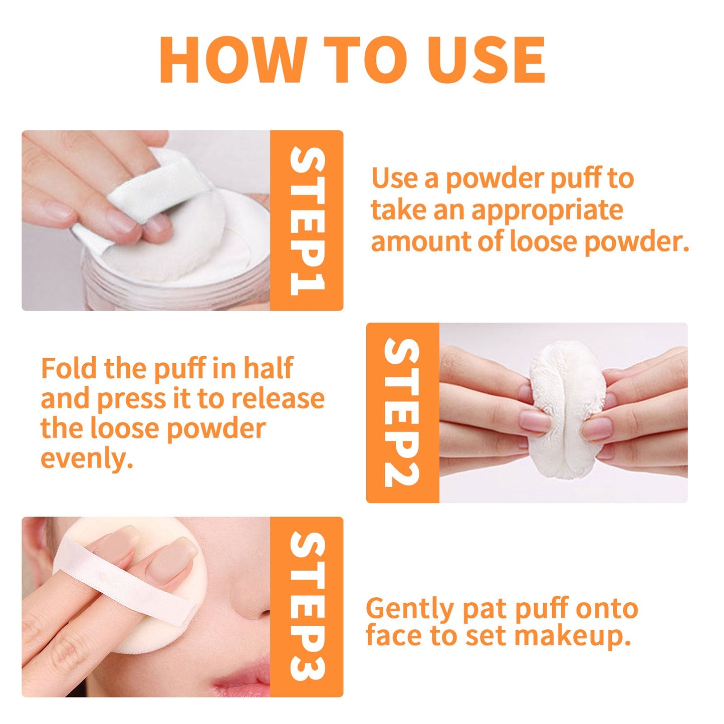 Loose Powder, Fade Fine Lines, Waterproof, Sweat Resistant Makeup Natural Concealer Complete Makeup Powder Light And Delicate