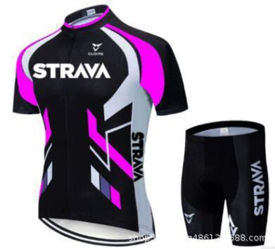 Jersey Sets Red Bicycle Short Sleeve Cycling Clothing Bike Cycling Jersey Bib Shorts