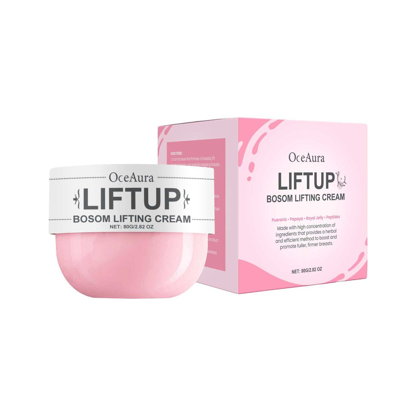 Pueraria Papaya Breast Firming Cream, Moisturizing And Firming Chest Skin Daily Massage Care Cream