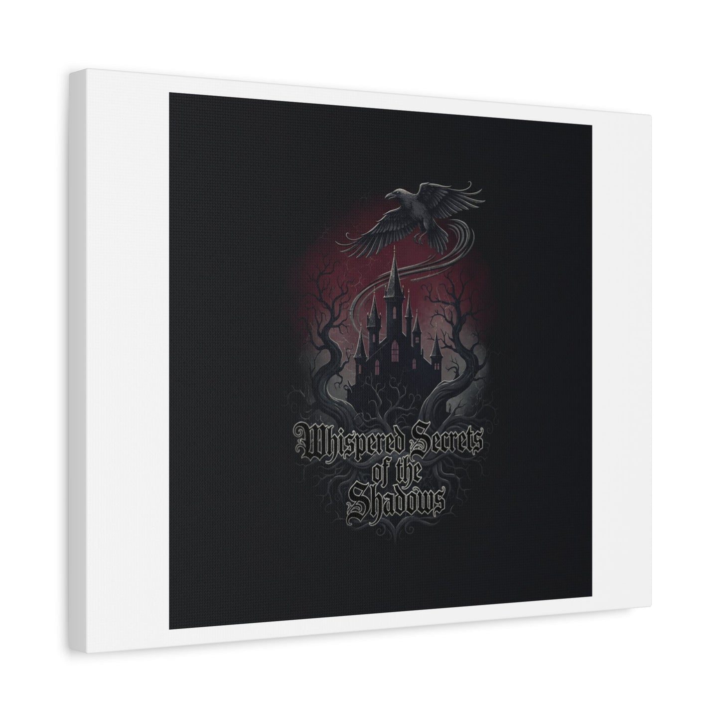 Whispered Secrets of the Shadows Castle Wall Art, Matte Canvas | Gothic Medieval Decor