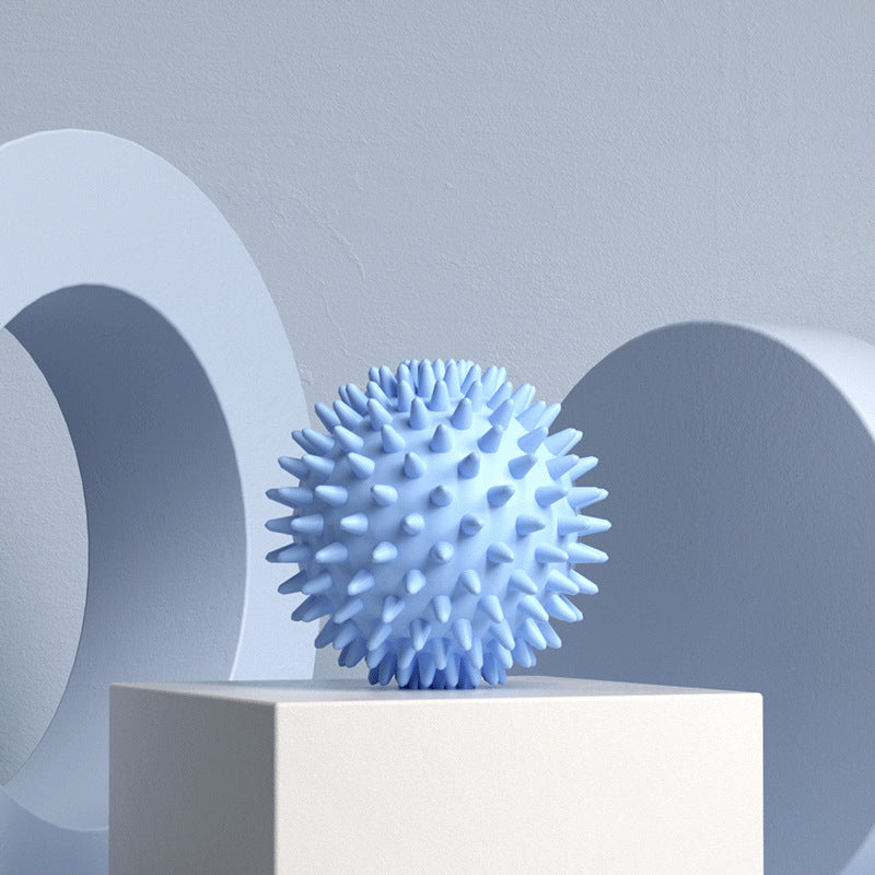 Durable sport massage ball. Spiky design for myofascial release, deep - tissue work, trigger points, muscle recovery & pain reli